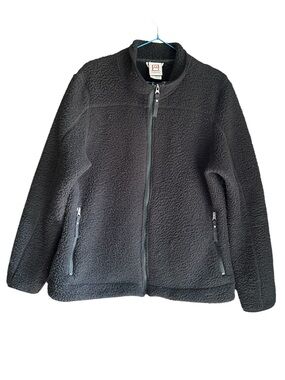 Avalanche Black Sherpa Fleece Jacket